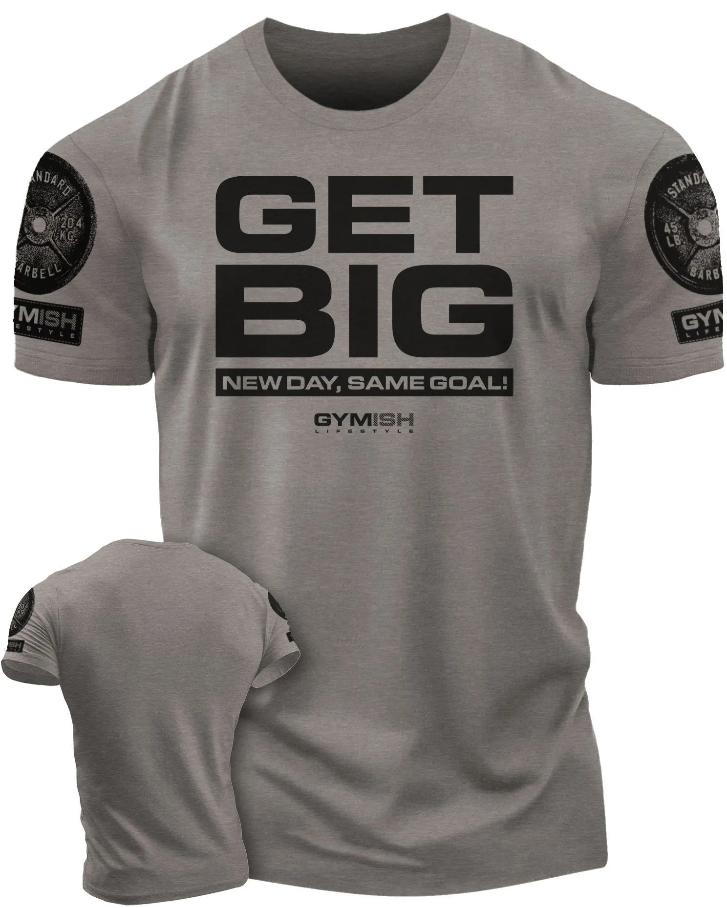 063. Get Big Funny Workout Gym T-Shirt for Men