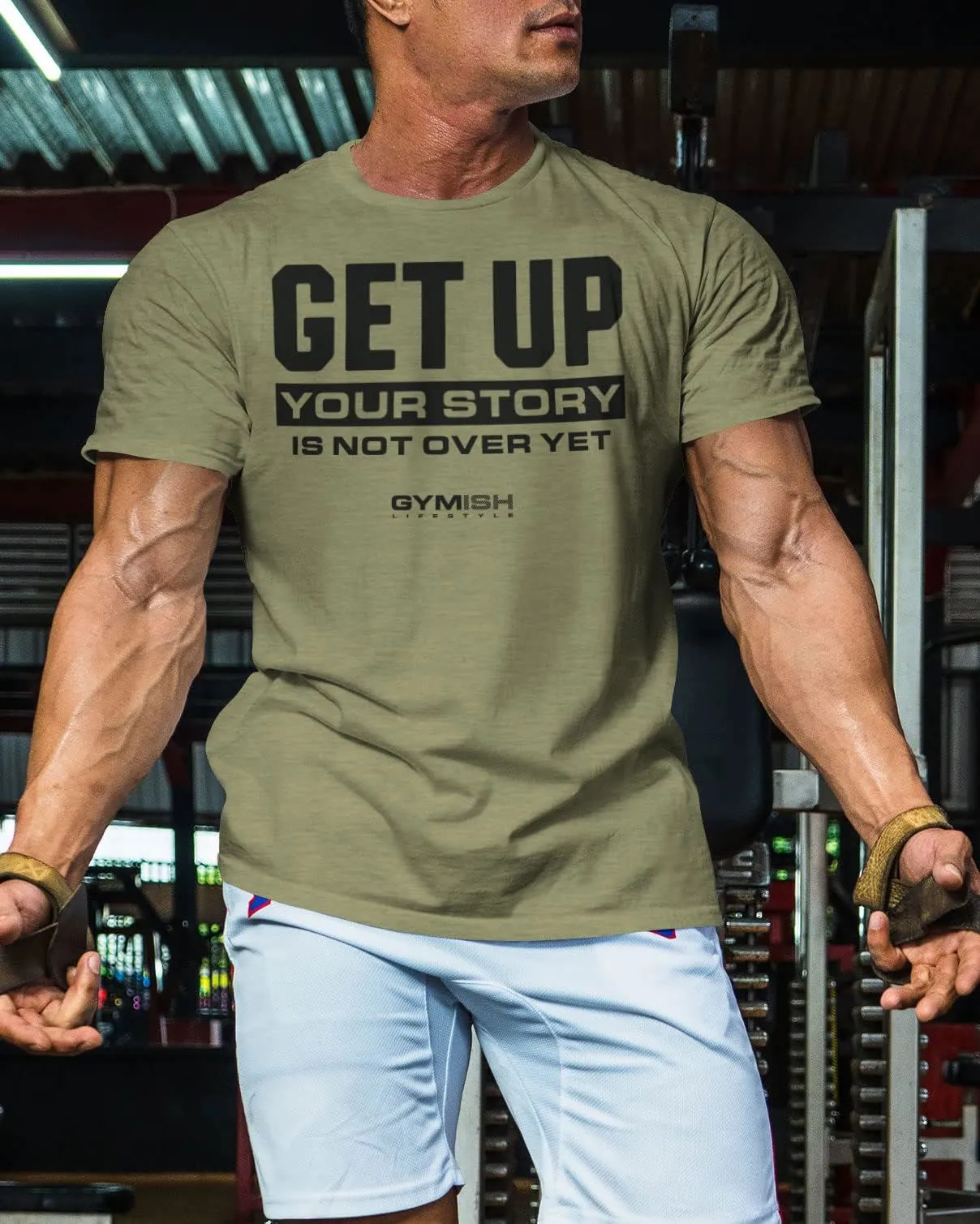 063. Get Big Funny Workout Gym T-Shirt for Men