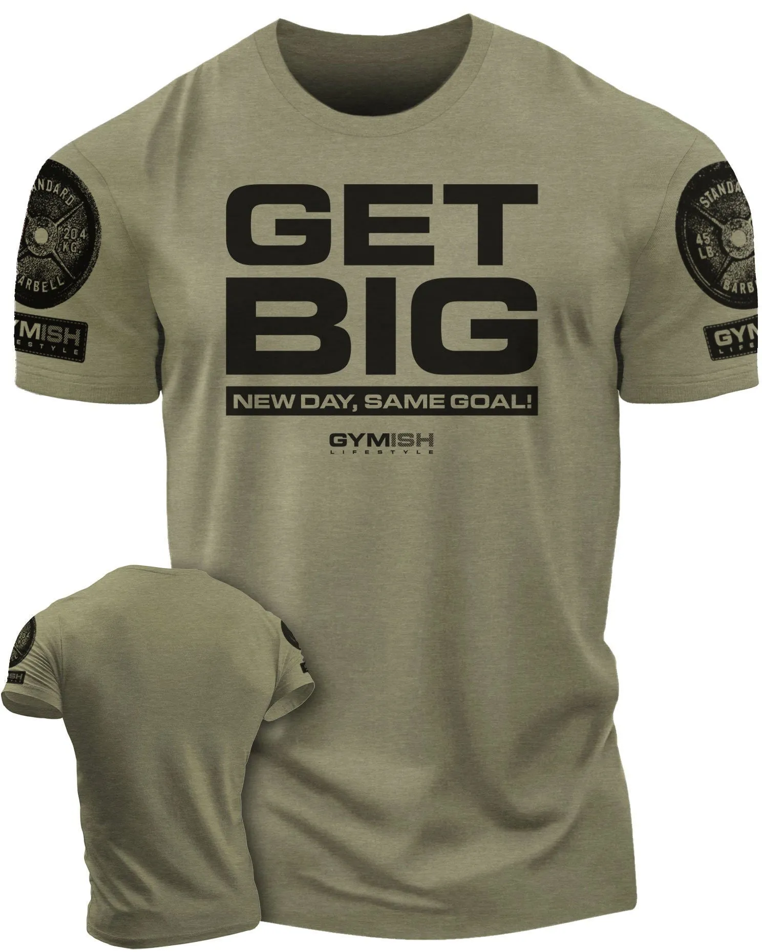 063. Get Big Funny Workout Gym T-Shirt for Men