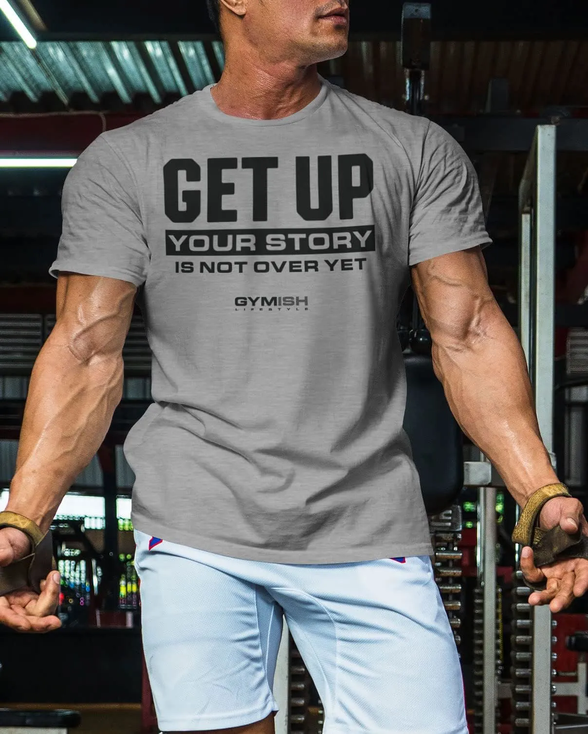 063. Get Big Funny Workout Gym T-Shirt for Men