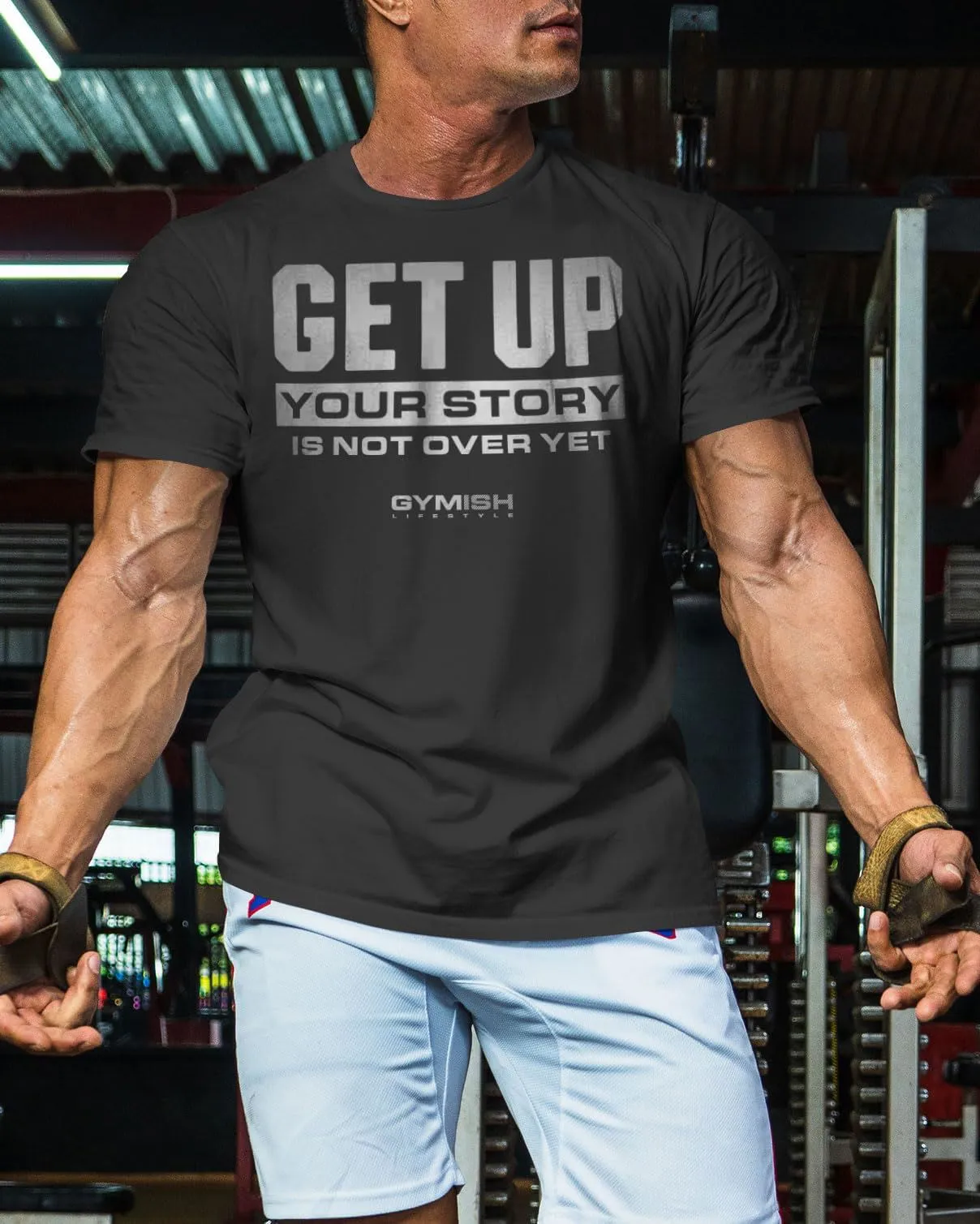 063. Get Big Funny Workout Gym T-Shirt for Men