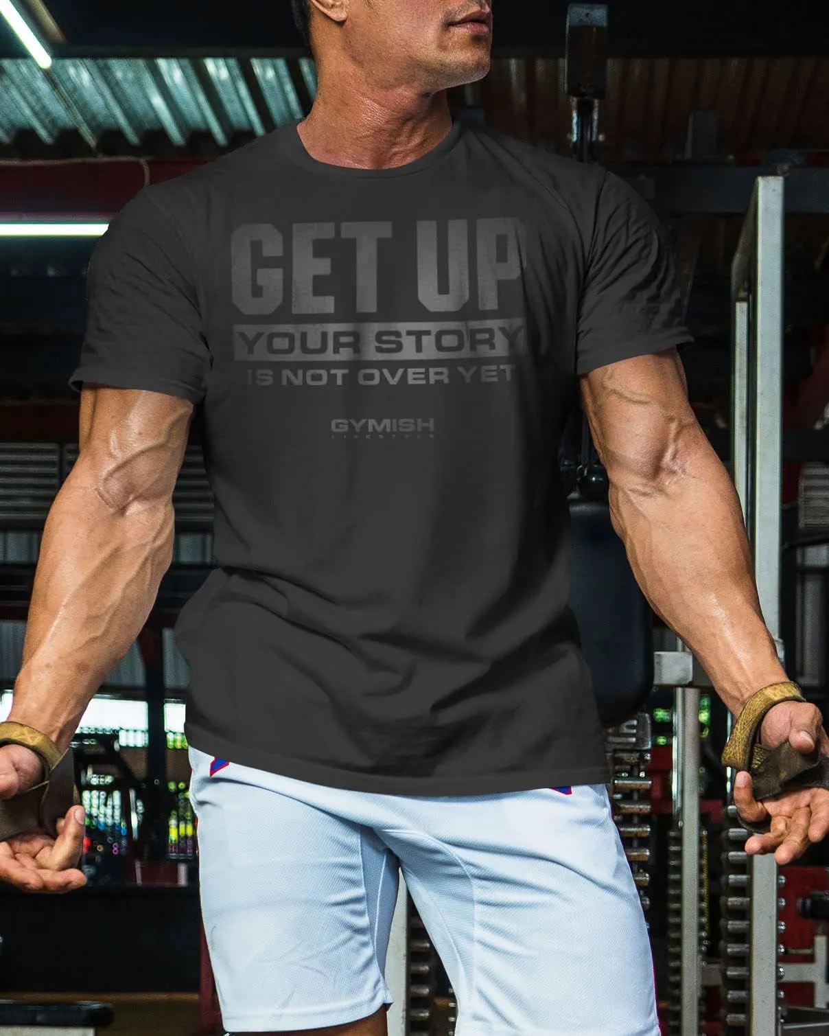 063. Get Big Funny Workout Gym T-Shirt for Men