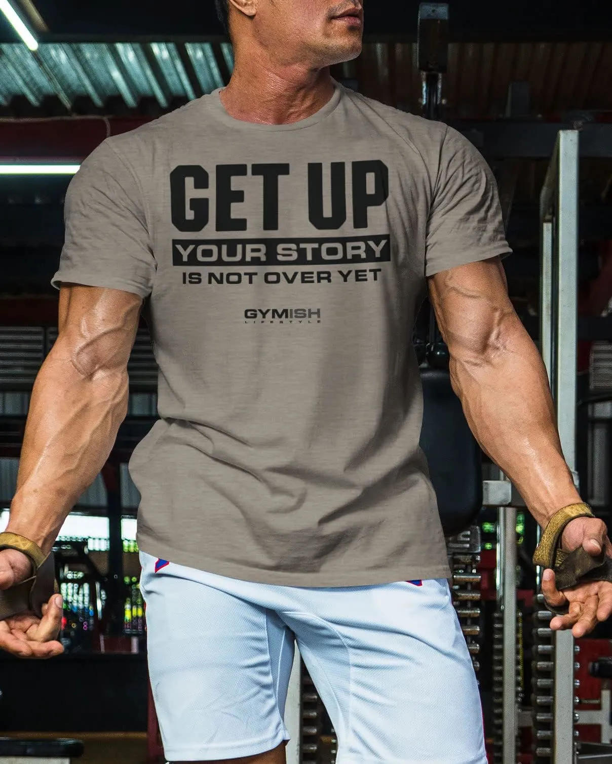 063. Get Big Funny Workout Gym T-Shirt for Men