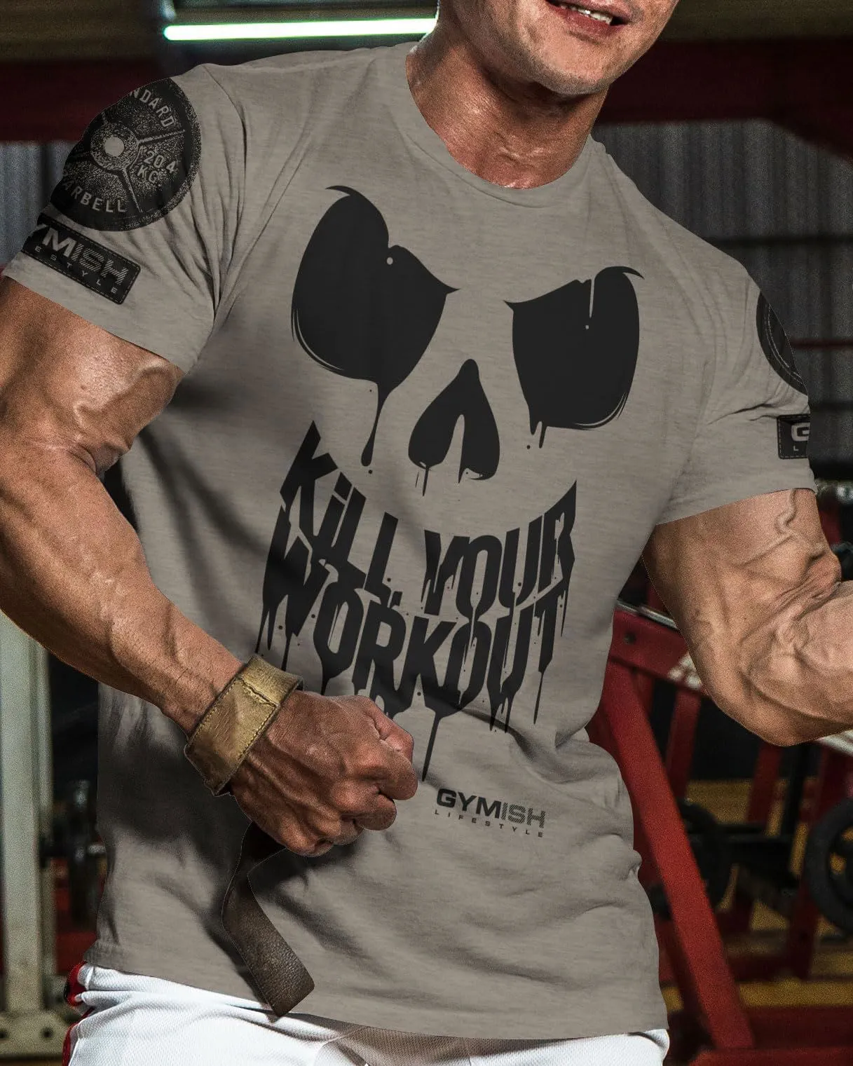 078. Kill Your Workout Funny Gym T-Shirt for Men
