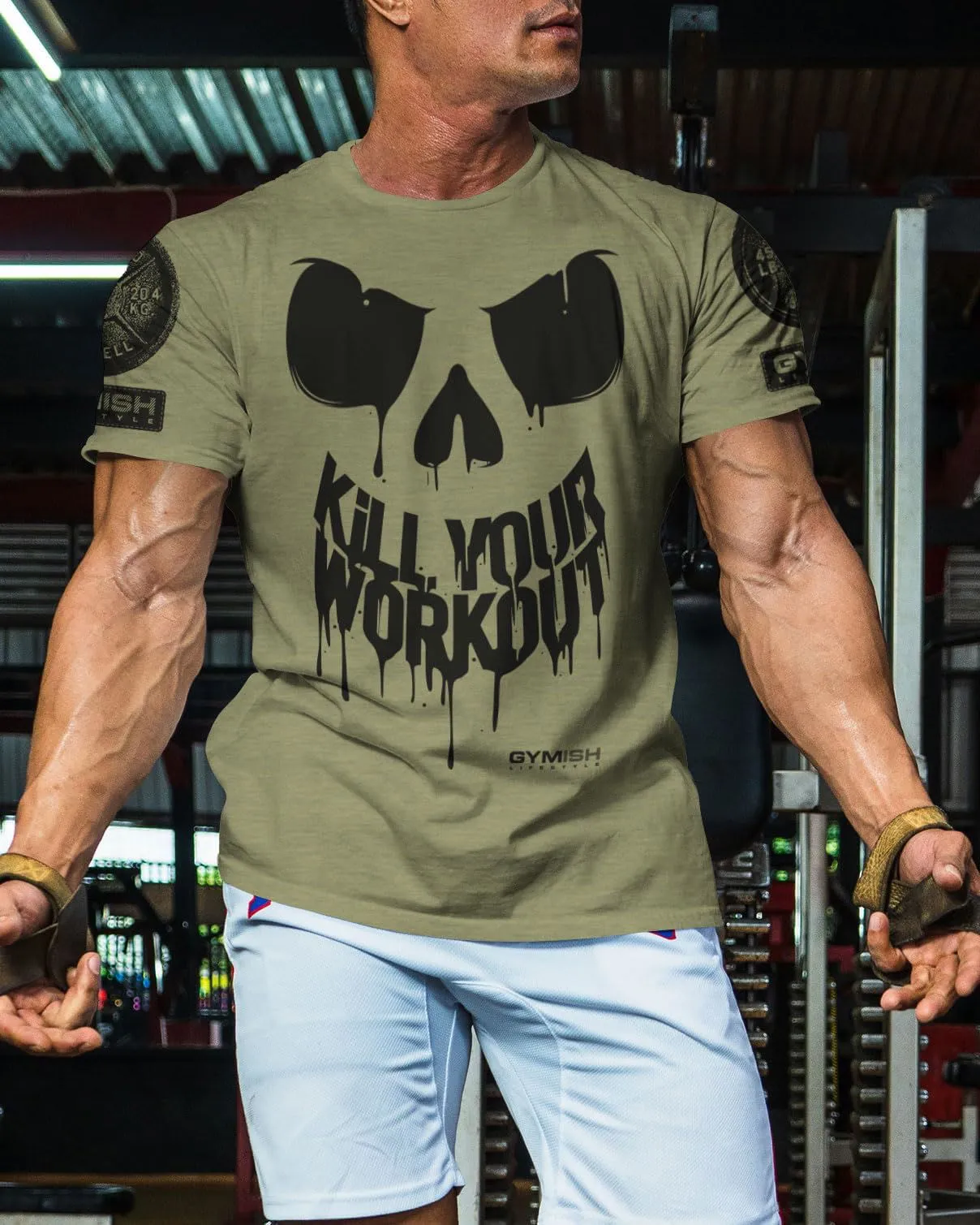078. Kill Your Workout Funny Gym T-Shirt for Men
