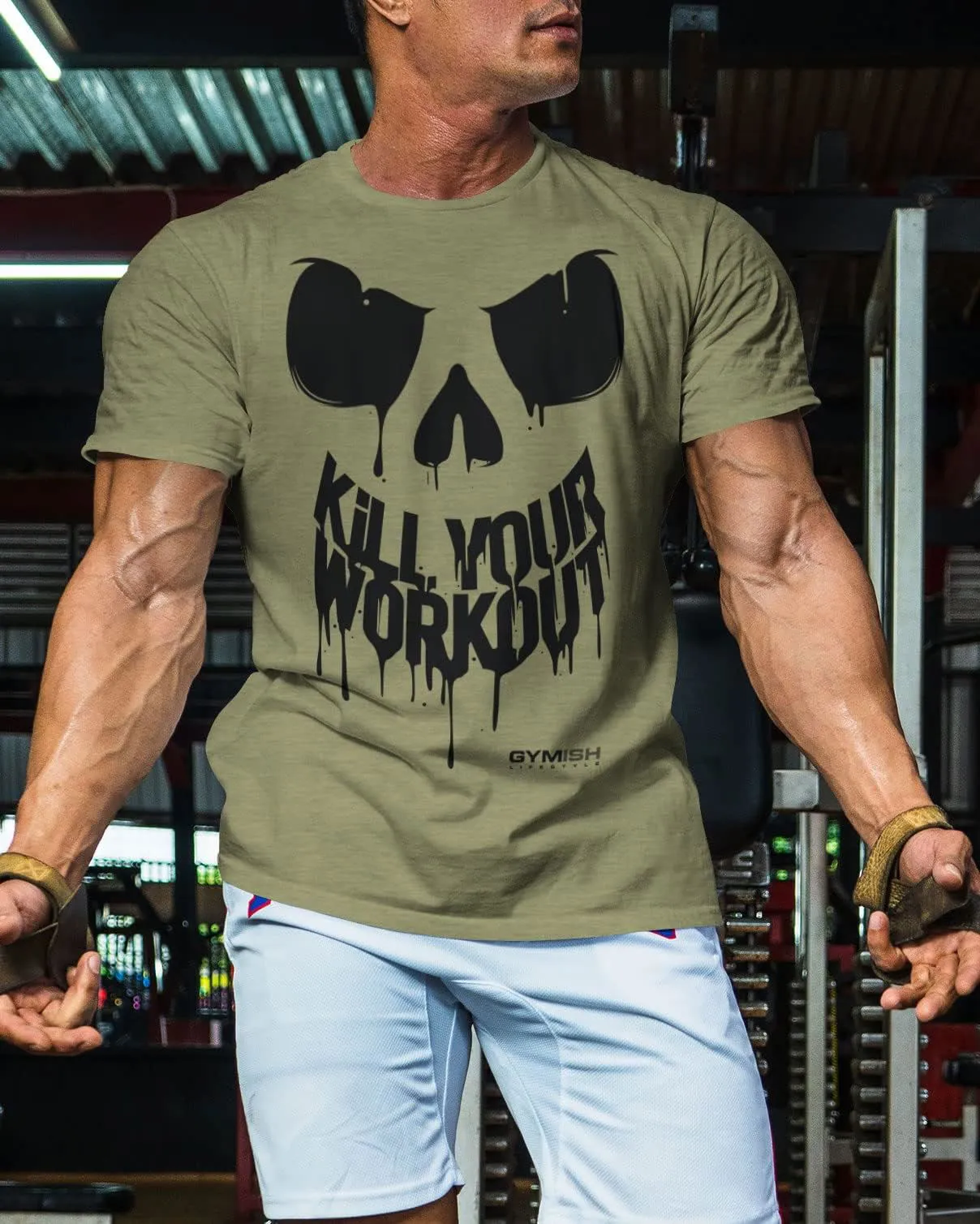 078. Kill Your Workout Funny Gym T-Shirt for Men