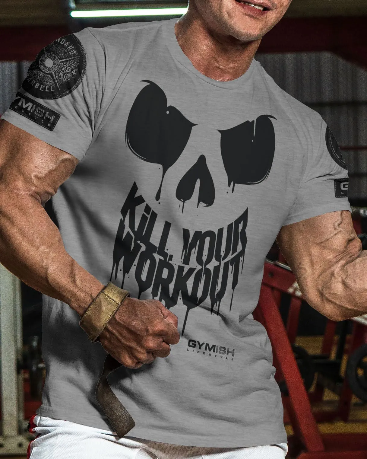 078. Kill Your Workout Funny Gym T-Shirt for Men
