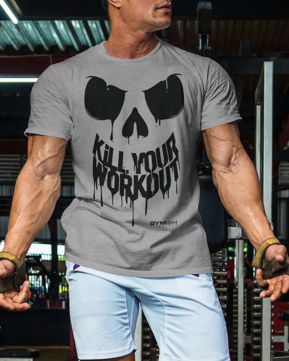 078. Kill Your Workout Funny Gym T-Shirt for Men