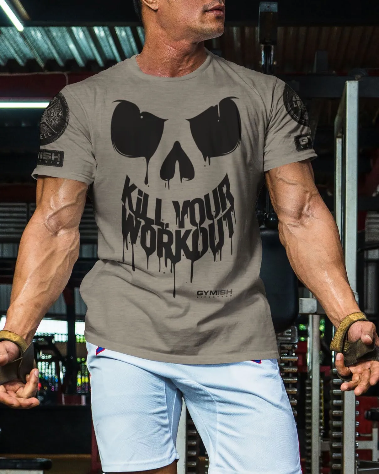 078. Kill Your Workout Funny Gym T-Shirt for Men