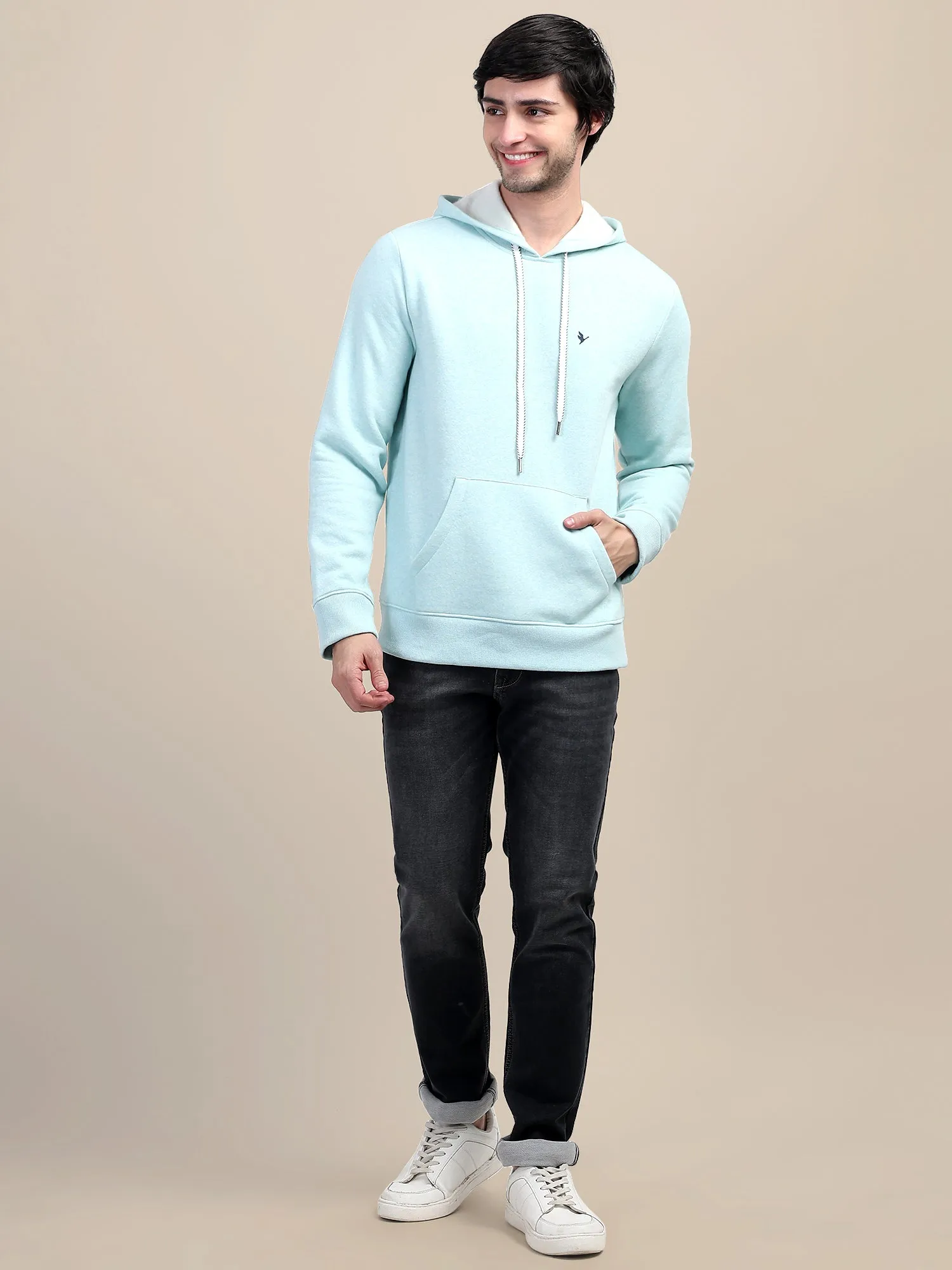 AMSWAN MEN'S AQUA  STYLISH AND COMFORT FIT HOODIE