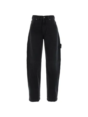 Audrey Washed Barrel Leg Denim Jeans