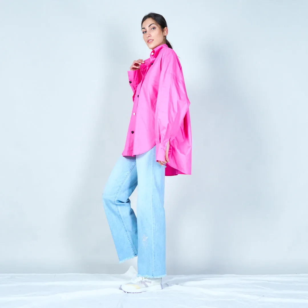 Classic heart button-down shirt wholesale