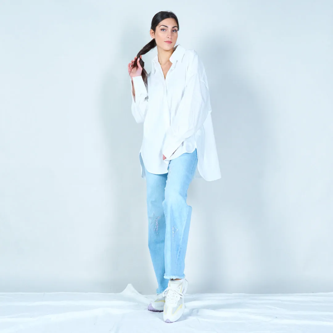 Classic heart button-down shirt wholesale
