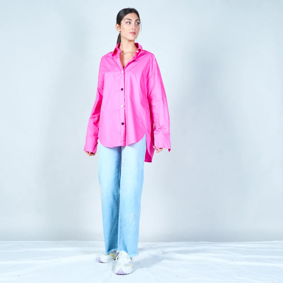 Classic heart button-down shirt wholesale