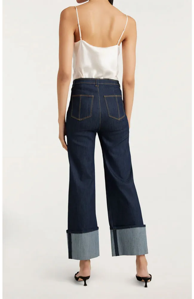 Cuffed Benji Pant in Indigo