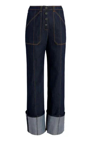 Cuffed Benji Pant in Indigo