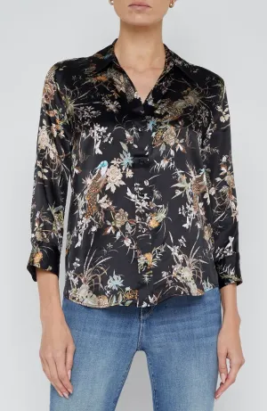 Dani 3/4 Sleeve Blouse in Black Multi