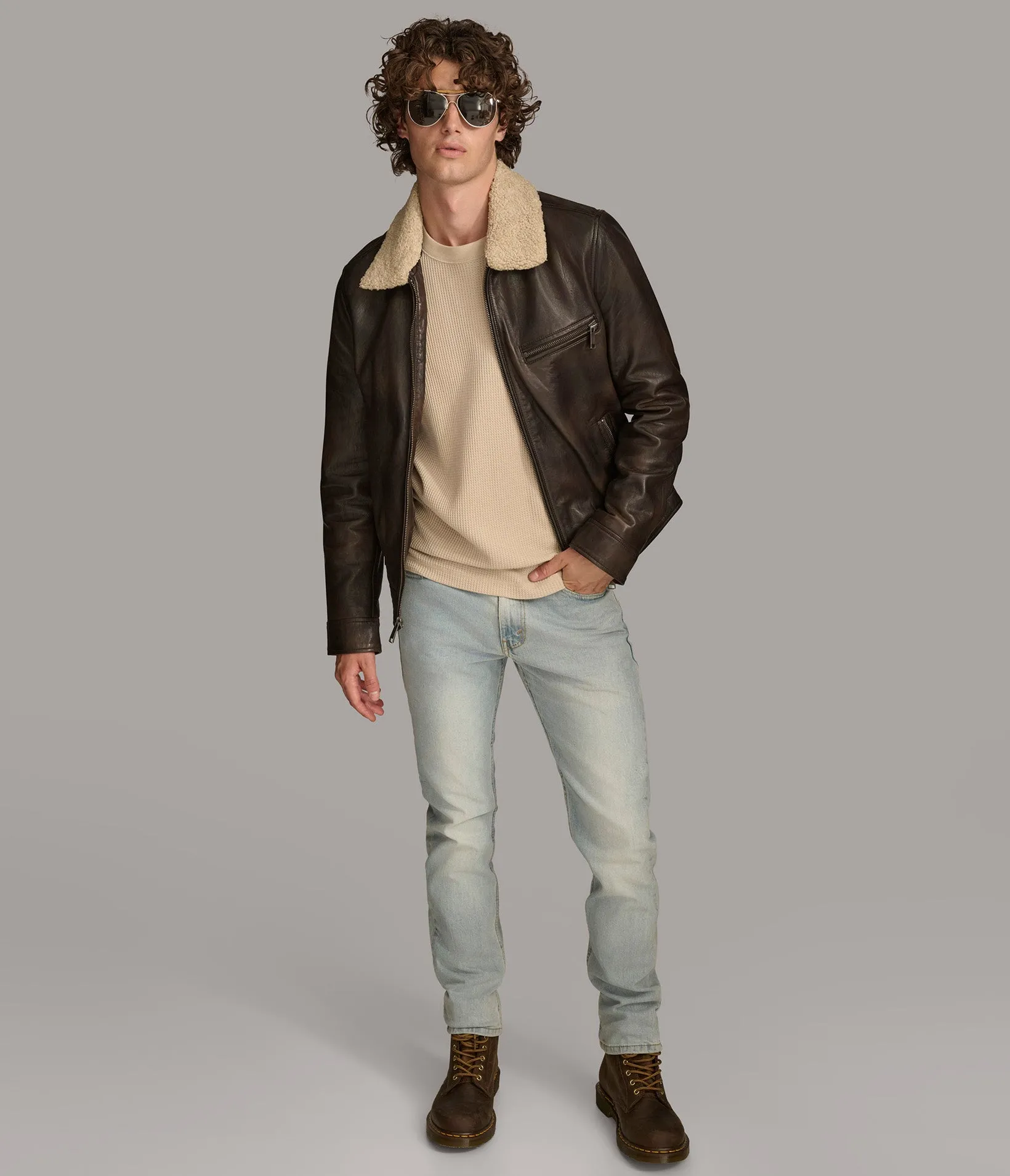 Dean Zip Up Shirt Collar Jacket