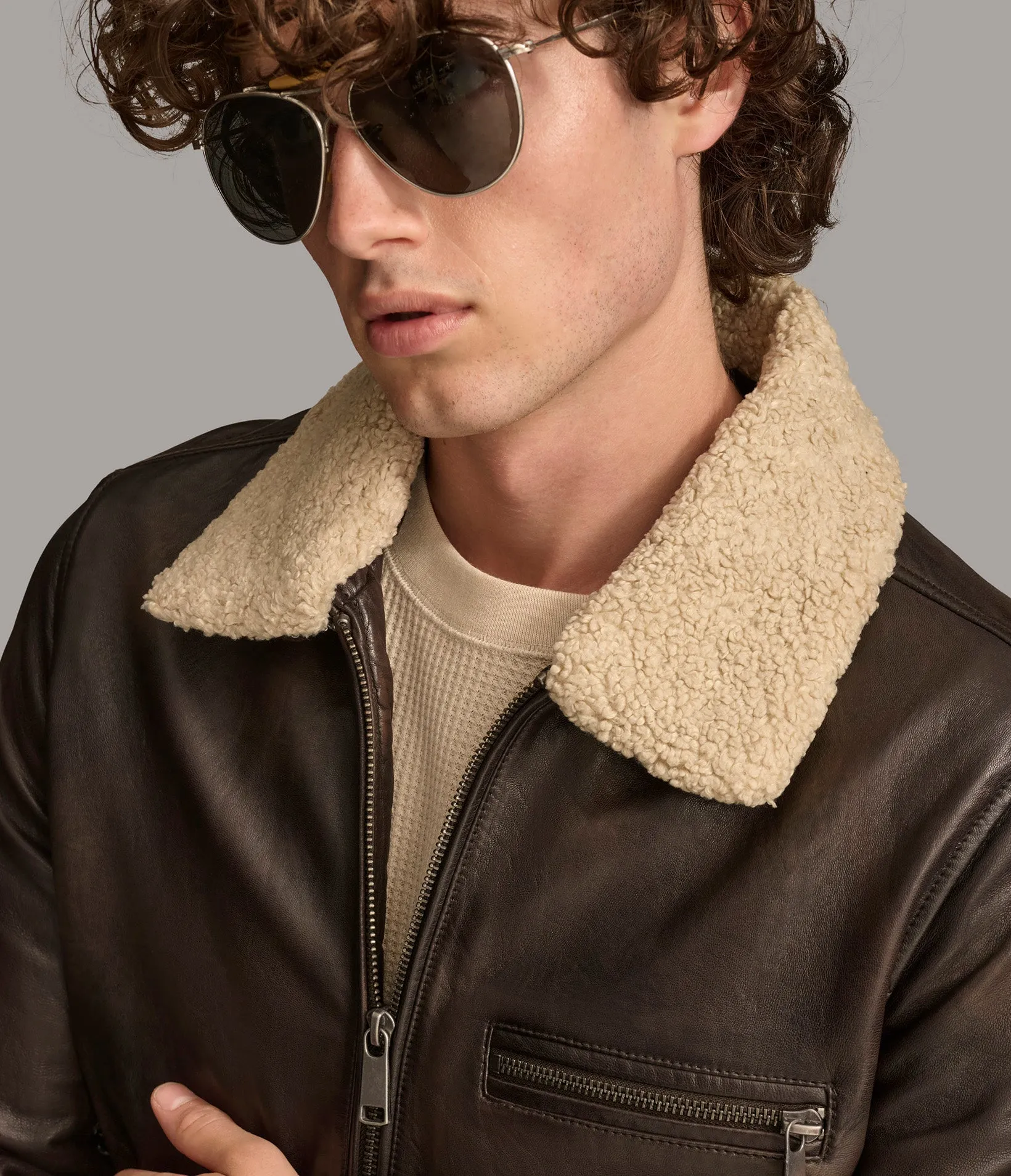 Dean Zip Up Shirt Collar Jacket