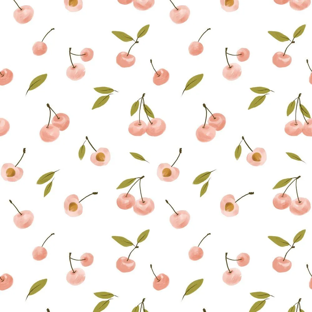 Digital Cotton Jersey  - Cherry