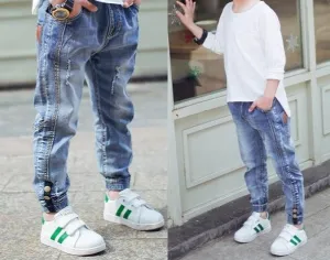Elastic waist Teen Boys Jeans