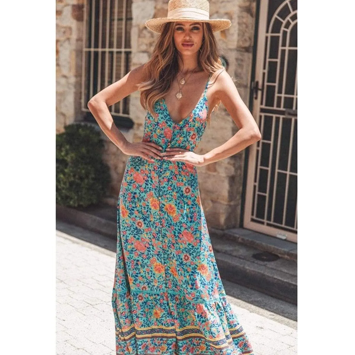 ELEGANT BOHEMIAN LONG DRESS