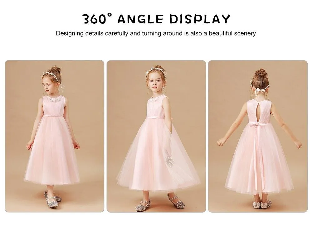 Elegant Princess Party Dress Flower Girl Dress