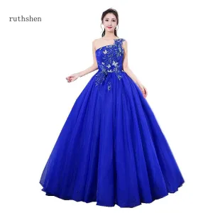 Elegant Shoulder Royal Quinceanera Dresses Party Prom Gowns