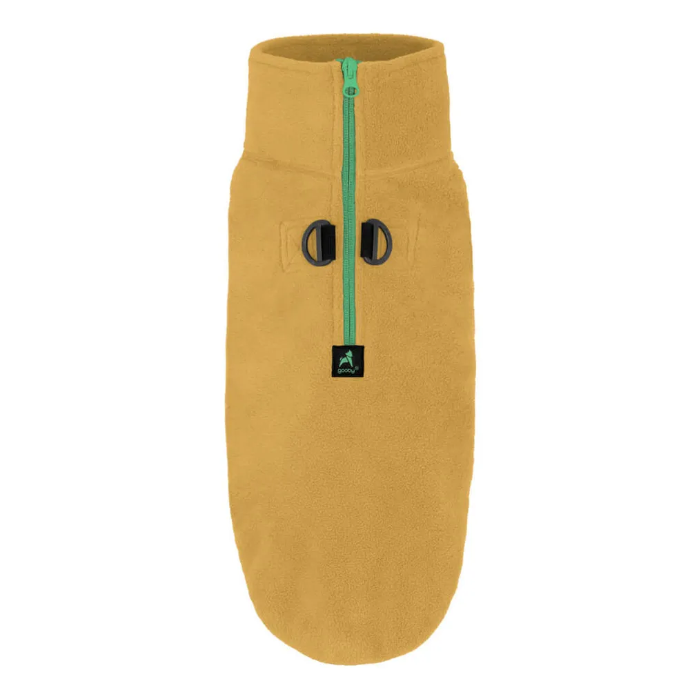 half zip-up fleece vest - sand 1 xs left