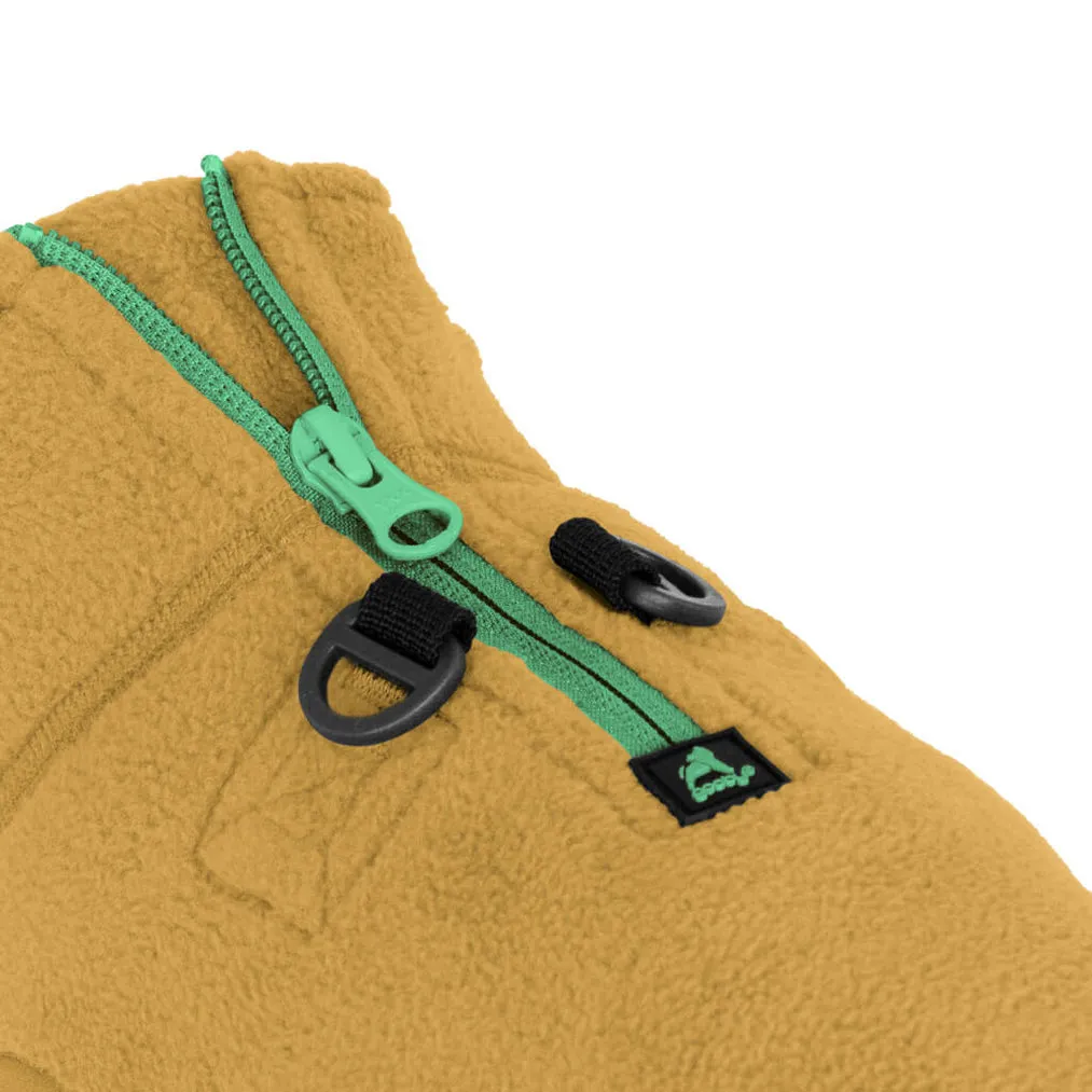 half zip-up fleece vest - sand 1 xs left