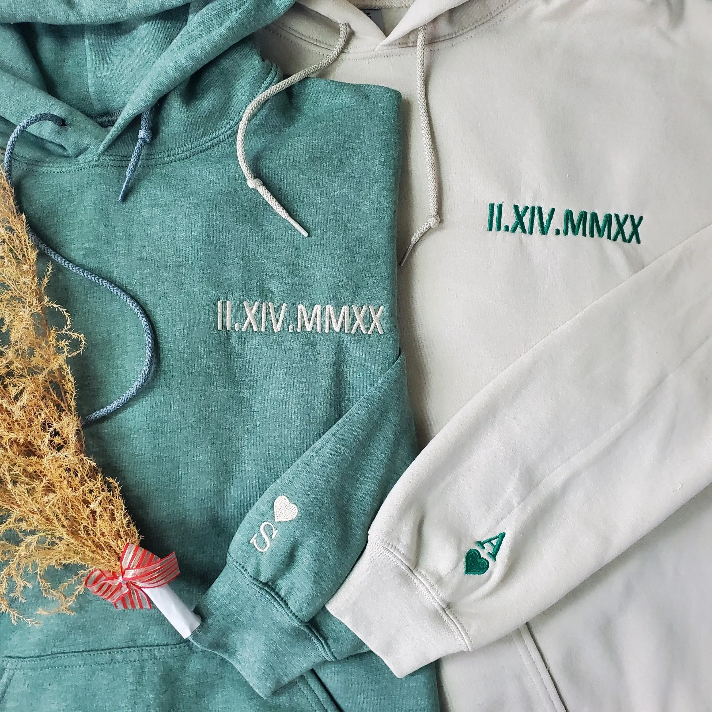 Husband and Wife Sweatshirts or Hoodies, Personalized Embroidered Gift Ideas For Married Couples