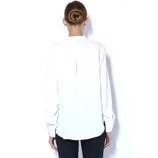 Ketty More Women Long Sleeve Crepe Collar Neck Shirt-KMWSB741