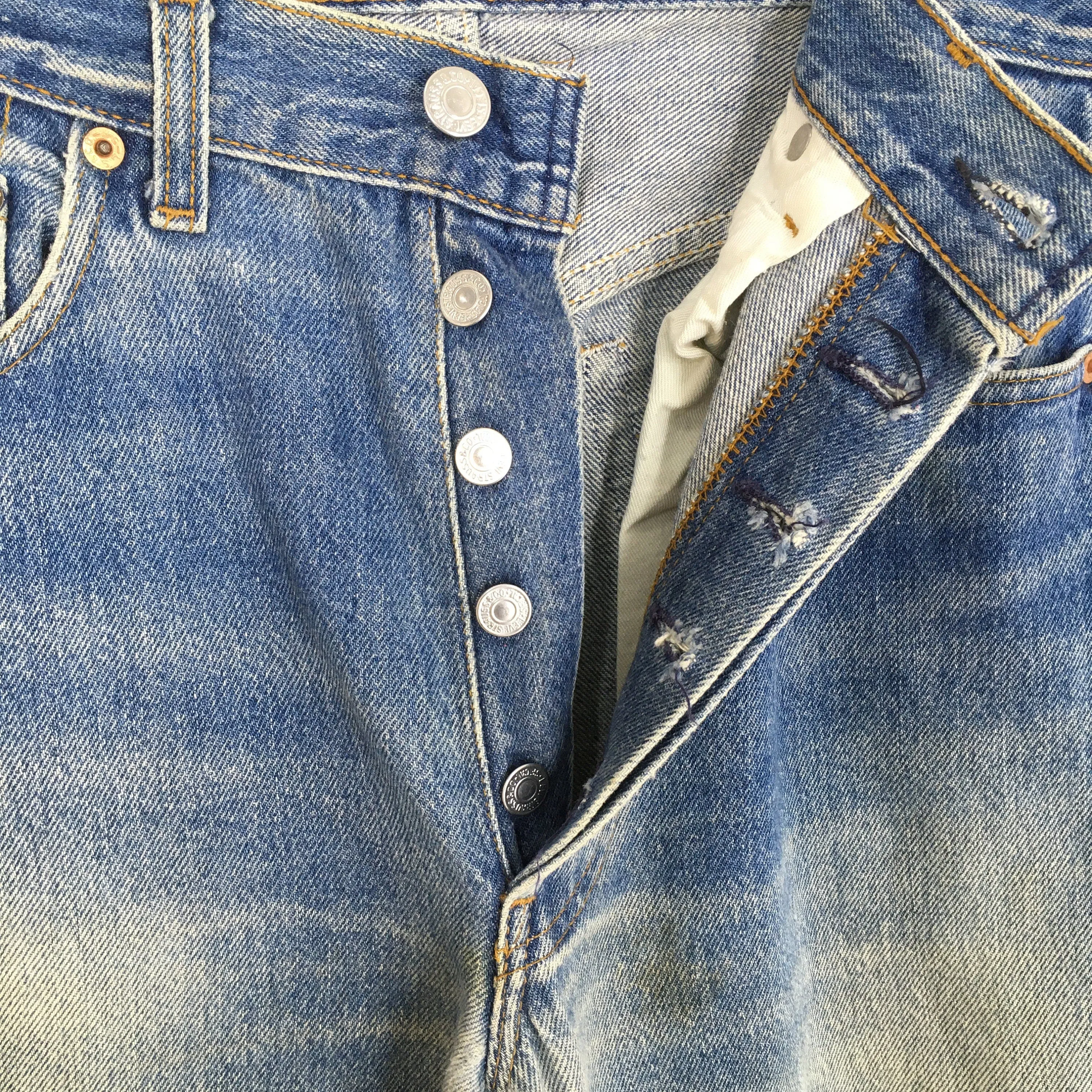 Levi's 501XX Blue Stonewash Jeans Size 29x29.5