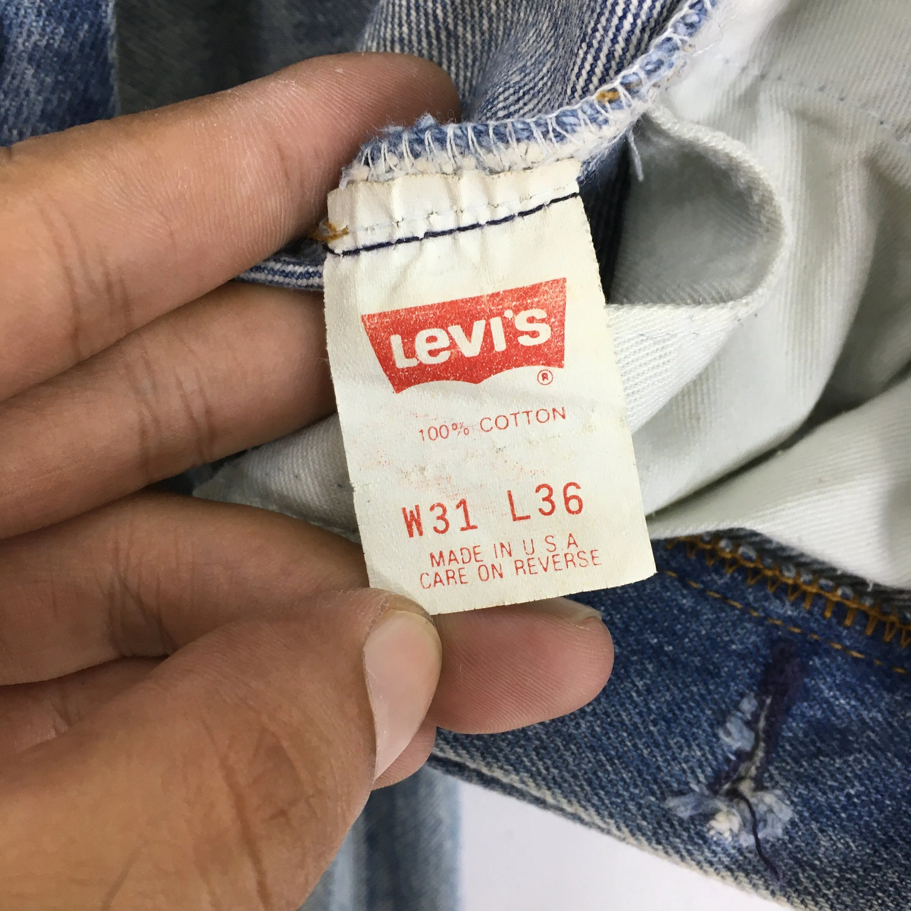 Levi's 501XX Blue Stonewash Jeans Size 29x29.5