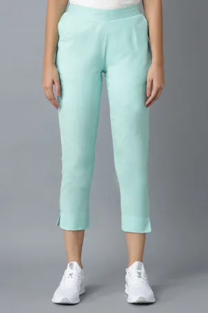 Light Blue Cotton Trouser