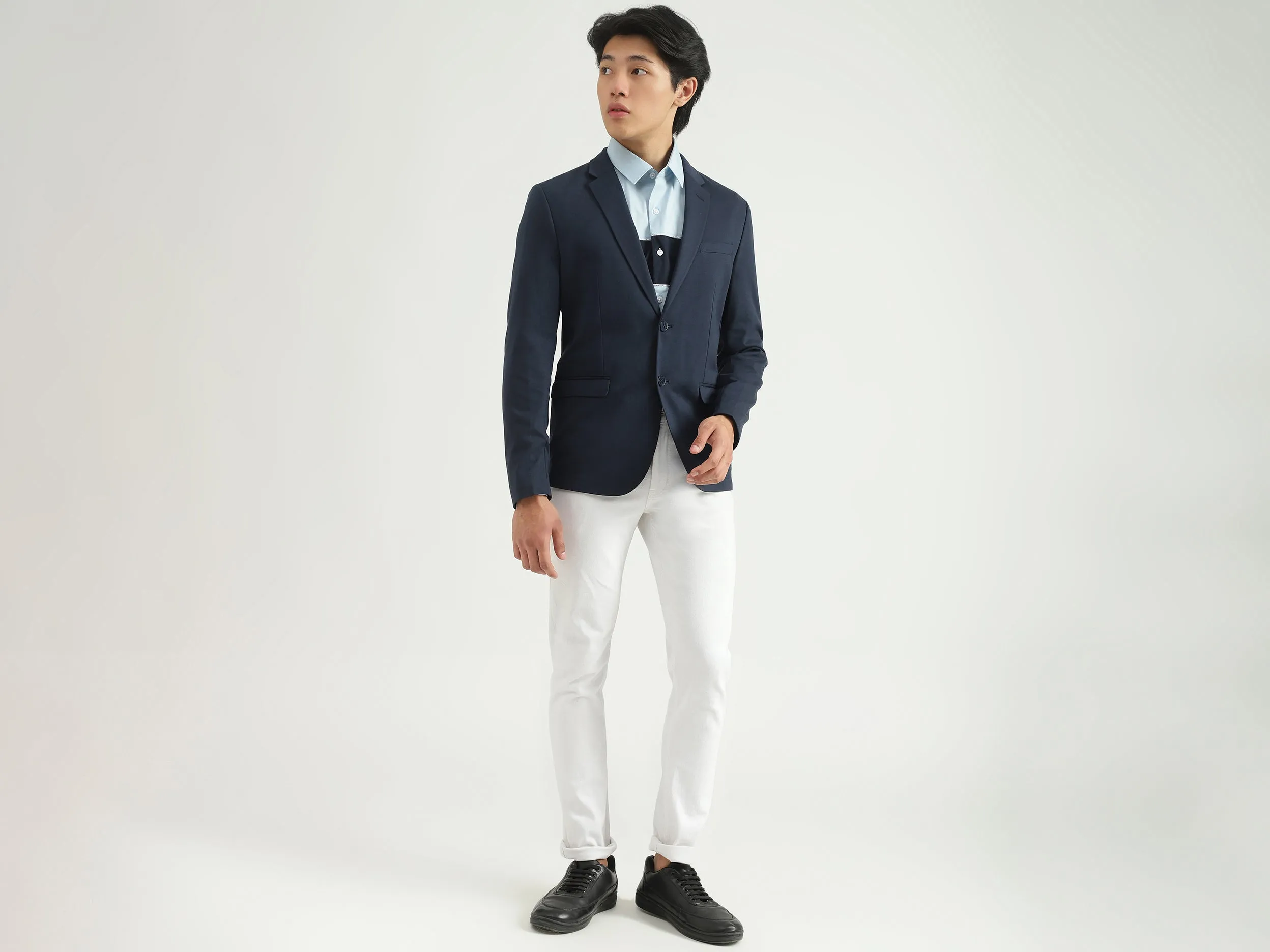 Men Solid Blazer