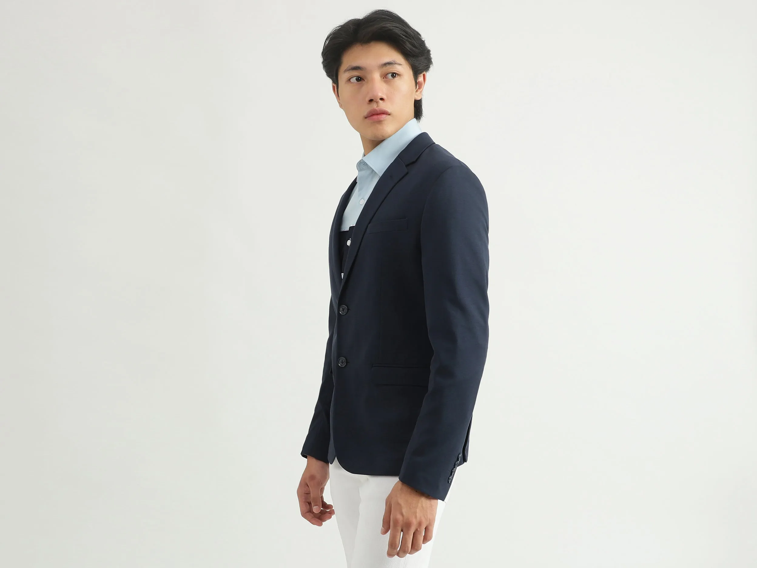 Men Solid Blazer