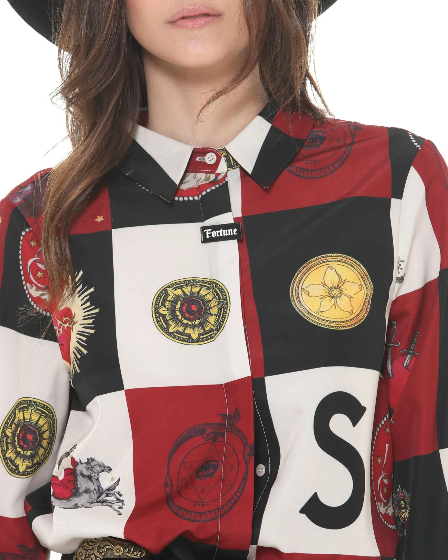 Multi-print shirt