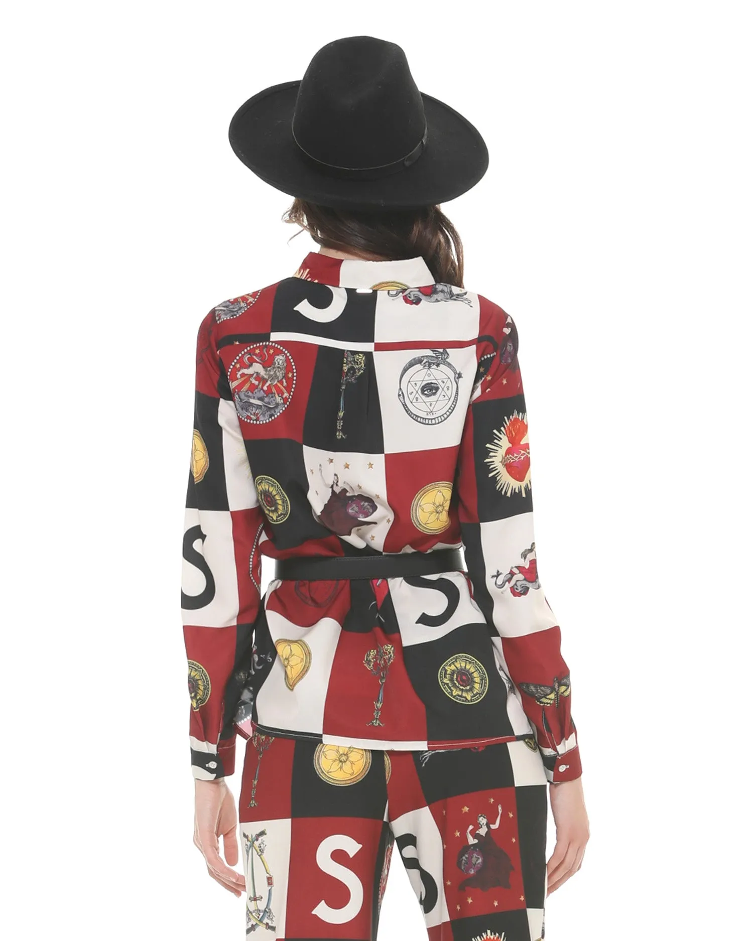 Multi-print shirt