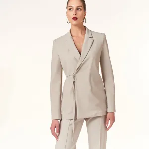 Opificio Modenese, Stretch Crepe, Pasadena Sculpted Blazer in sand