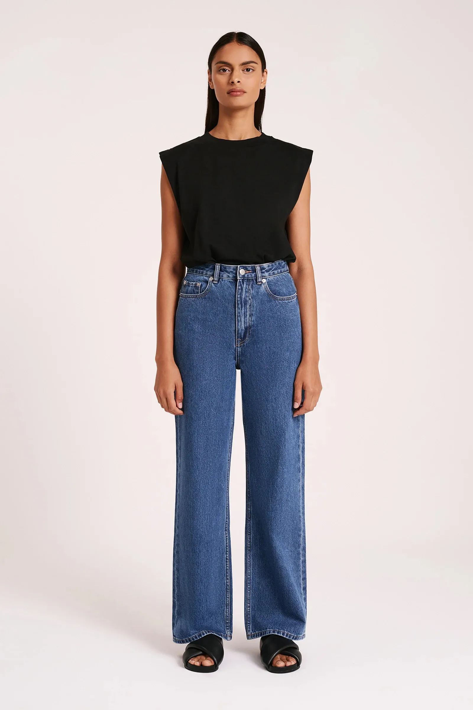 Organic Relaxed Leg Jean Vintage Blue