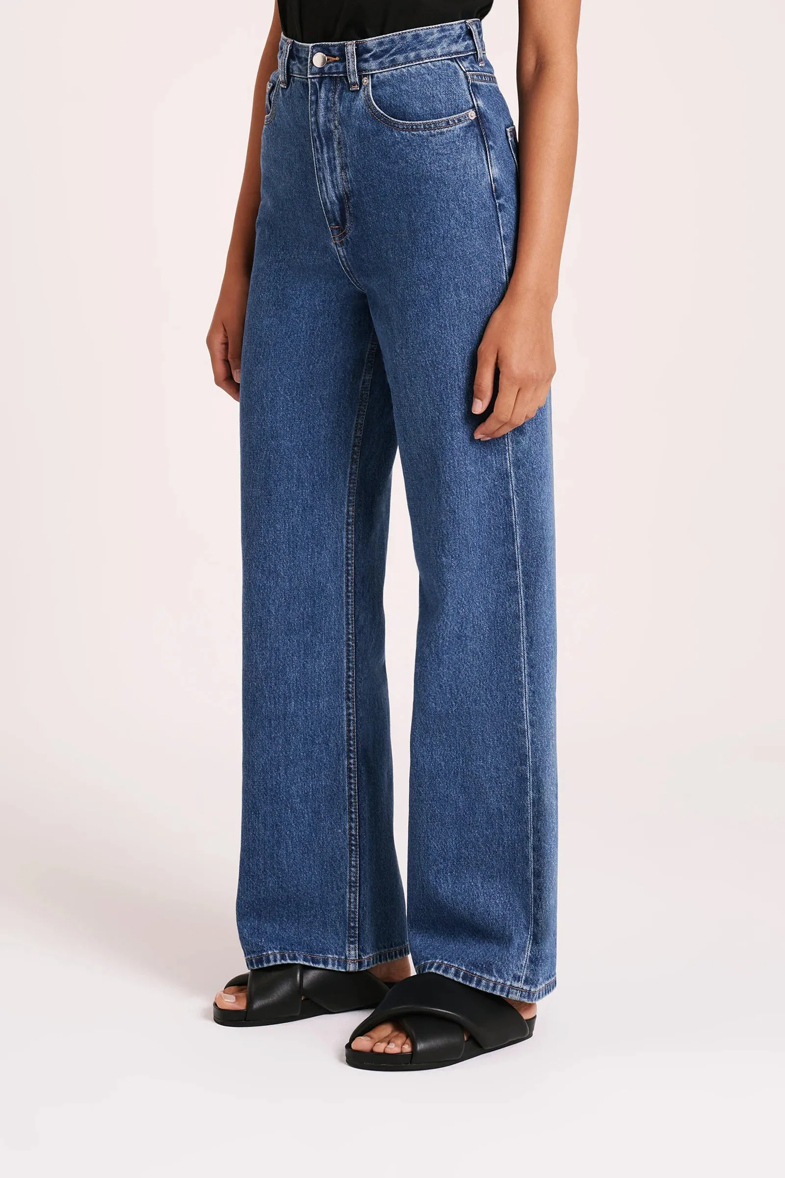 Organic Relaxed Leg Jean Vintage Blue