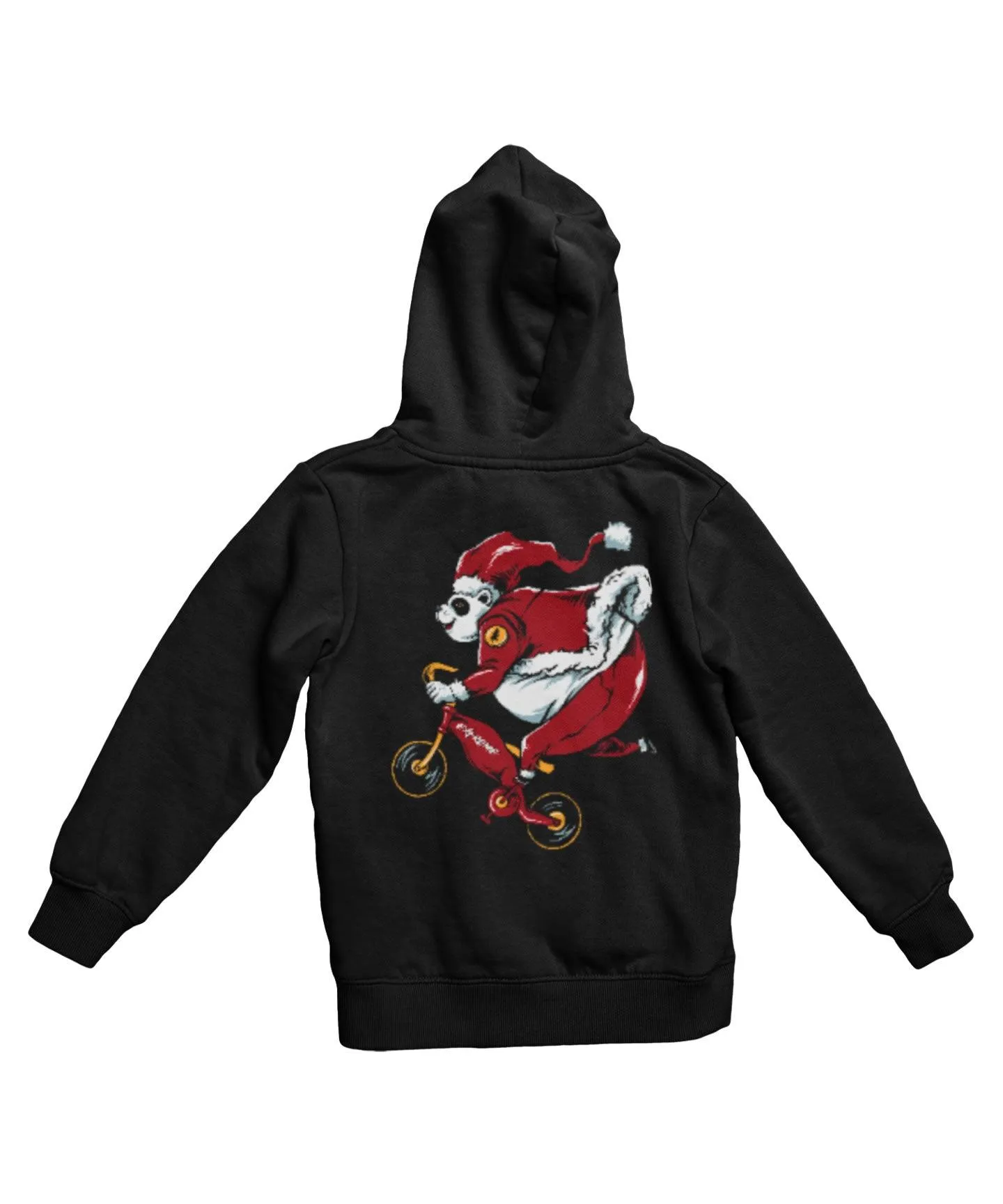 Panda Santa Back Printed Christmas Hoodie