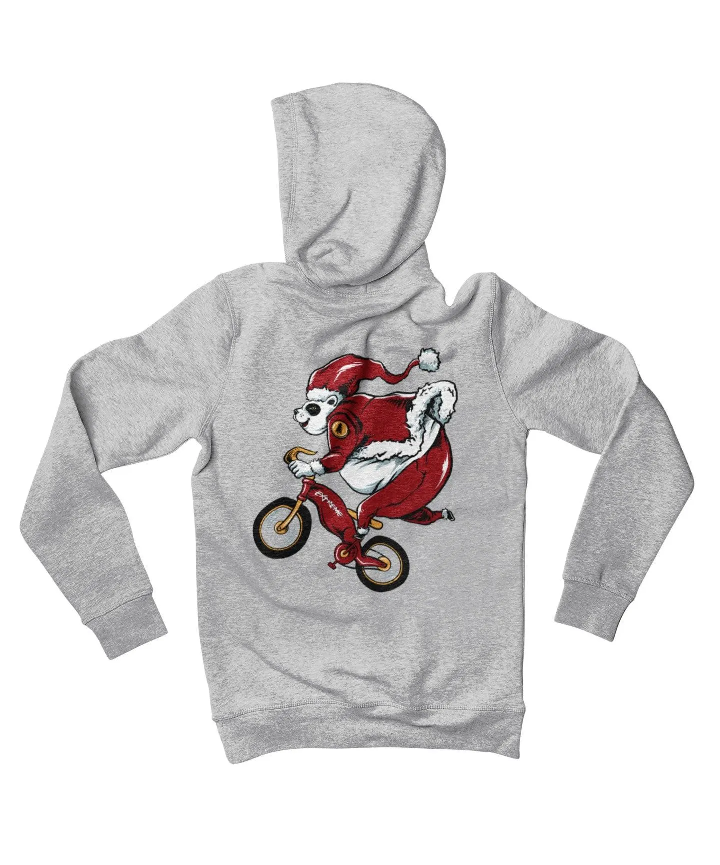 Panda Santa Back Printed Christmas Hoodie