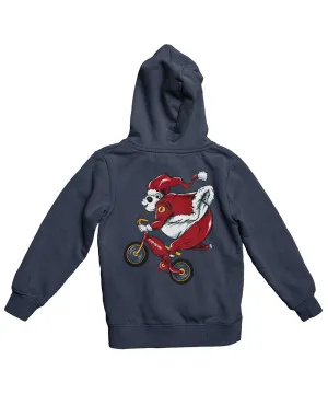 Panda Santa Back Printed Christmas Hoodie