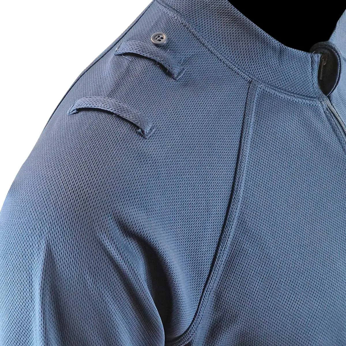 PCSO Female Long Sleeve T-Shirt with Loop Rank Blue - Grade 1