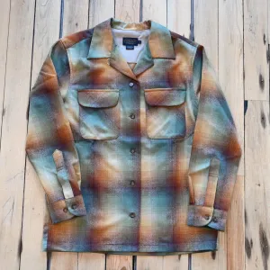 Pendleton Boyfriend Board Shirt Gold/Green Ombre