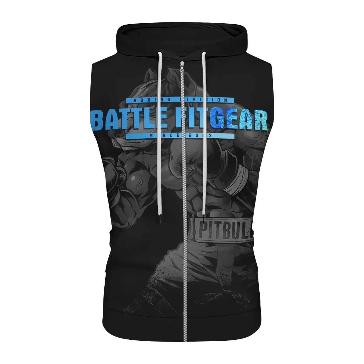Pitbull Boxing Sleeveless Pullover & Zip Hoodie