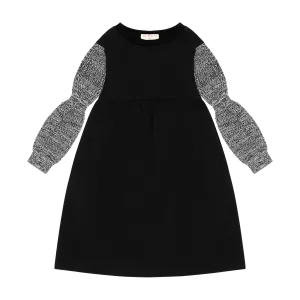 Retro Kid Nora Knit Black Twirl Dress