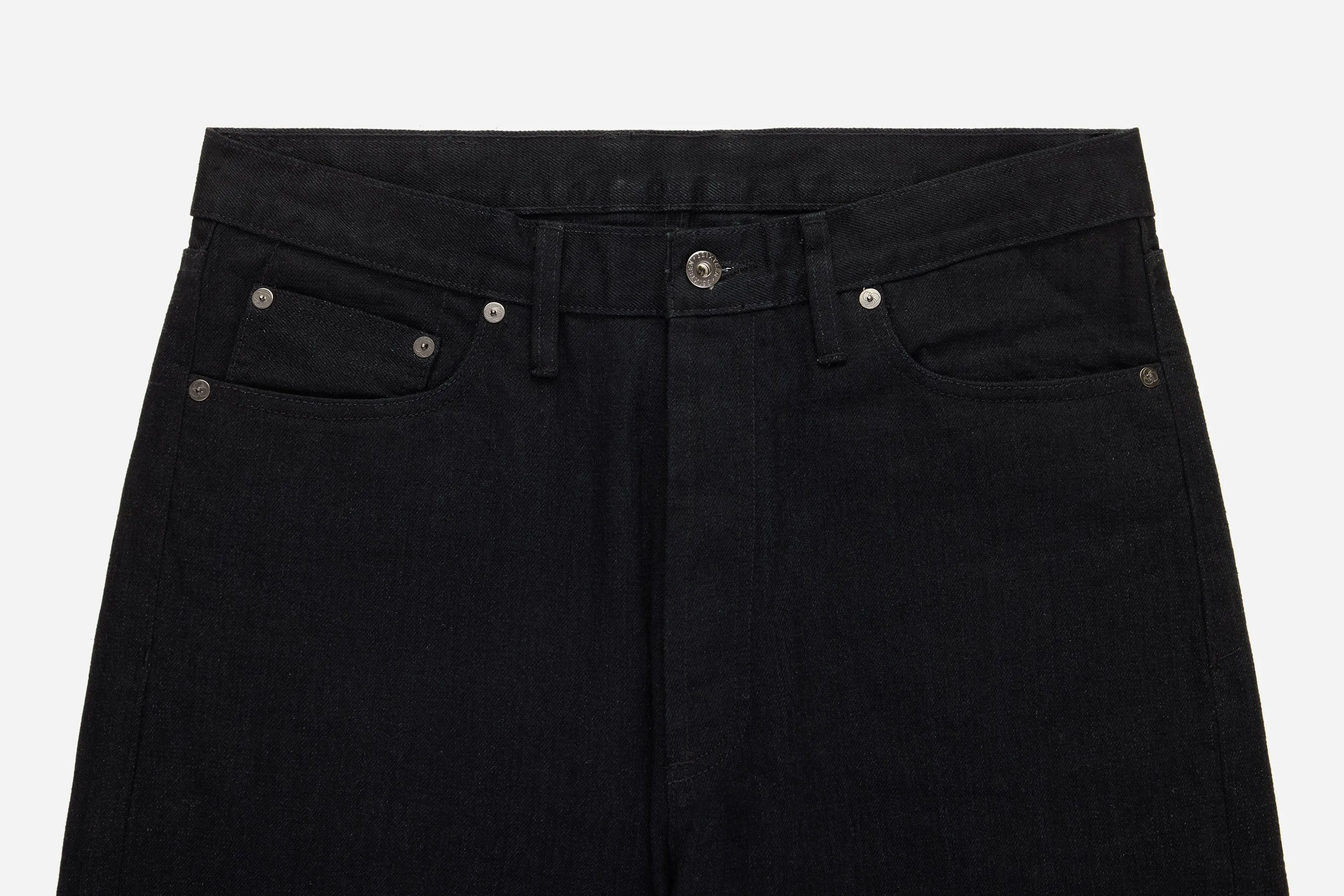 RS-220xk ~ Relaxed Straight - Rinsed Black Kibata